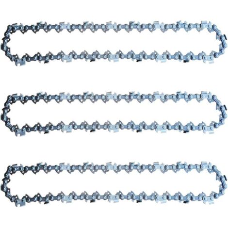 Lot de 3 Chaînes de Tronçonneuse 25 cm 1,1 mm 40TG pour Einhell GC-LC 18/25 Li et GE-LC 18/25 Li, compatibles avec Husqvarna 436 Li, 536 Li, 536 LiXP (1/5)