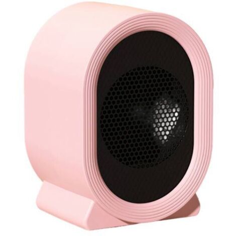 Chauffage d'appoint 500 W, simple et compact, facile à transporter, chauffage soufflant à 2 modes, chauffage électrique, protections multiples, convient aux bureaux, chambres et salons.rose (1/3)