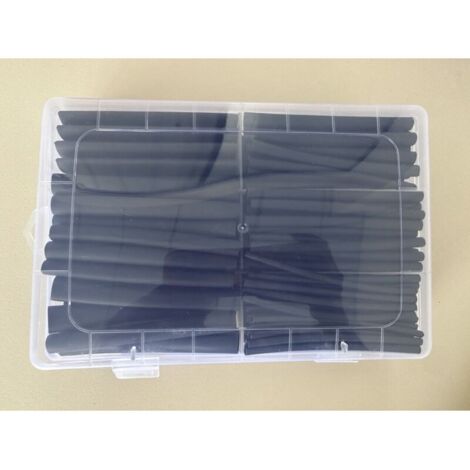 Kit de gaines thermorétractables extra longues de 90 mm, rapport de rétraction 3:1, doublées d'adhésif, 180 pièces, 7 tailles, pour l'isolation électrique et les connecteurs de fils, conception conviv (1/5)