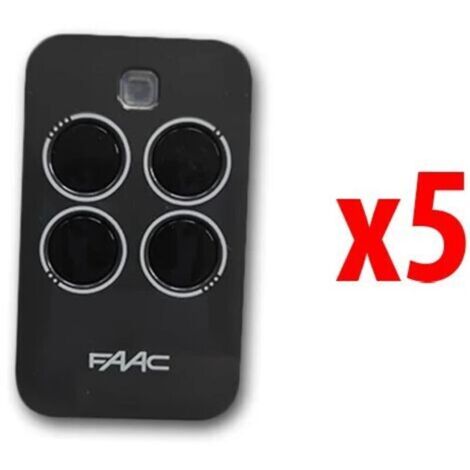 faac 5 x télécommande 4 canaux xt4 433 rc 787456 (1/3)