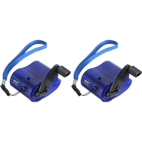 Chargeur d'urgence USB à manivelle pour téléphone portable MP4, générateur de manivelle pour l'extérieur, chargeur d'urgence avec port USB, alimentation manuelle extérieure (1/5)
