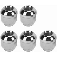 Lot de 5 écrous de roue de voiture 90304SA5013 12 mm x 1,5 mm en acier, courts, de remplacement pour Acura CL EL ILX INTEGRA