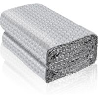 Rouleau isolant thermique en aluminium feuille réflecteur de radiateur film isolant thermique fenêtre plaque isolation thermique pour voiture mur (5m×60cm)