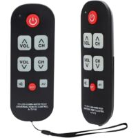 Télécommande universelle pour TV avec grand bouton pour personnes âgées, personnes âgées, télécommande universelle, installation facile, pour TV, LCD, bureau