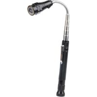 Outil Magnétique Télescopique avec Led, Idee Cadeau Bricoleur Homme Femme, Idee Cadeau Secret Santa Noel, Gadget Insolite Utile Métallique, Col Extensible et Flexible à 360°