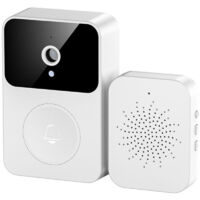 Sonnette vidéo sans fil Wi-Fi, caméra de sécurité intelligente Wi-Fi 2,4 GHz avec sonnerie