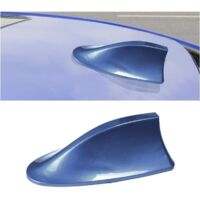 Décoration D'antenne de Toit D'aileron, Requins Voiture Couverture D'antenne D'aileron de Requin Antennes de Toit Automobile, pour La Plupart des Voitures, Améliorer Le Signal (Bleu)