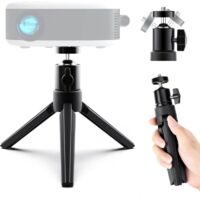 Mini Trépied de Vidéoprojecteur - Trépied pour Mini Projecteur Portable, Support de Projecteur avec Rotule Rotative à 360° en Métal pour Appareil Photo, Mini Projecteur, Webcam/Trépied PTZ