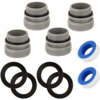 Kit de conversion de tuyau de piscine 4560, compatible avec la pompe de filtre de piscine Intex, adaptateur de tuyau pour piscines Intex, kit de conversion de 40 mm à 1 1/2"