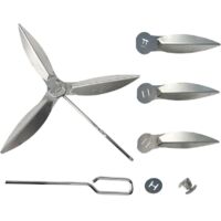 Lot de 2 systèmes de Nettoyage One Touch de 47cm, 18-1/2-Inch Kit de Nettoyage One Touch compatibles avec Les barbecues à Charbon 7443 90992 3618 307443 307408 90719