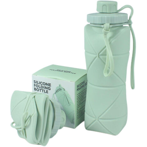 Gobelet pliable en silicone – Bouteille d'eau portable et rétractable pour les sports de plein air, les voyages et le quotidien (1/3)