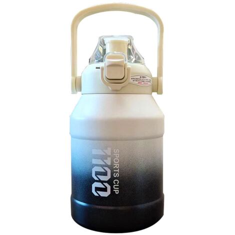 37 oz Gobelet en acier inoxydable 316 Couvercle à ouverture automatique anti-poussière Poignée de transport Gourde de sport pour activités de plein air (1/3)