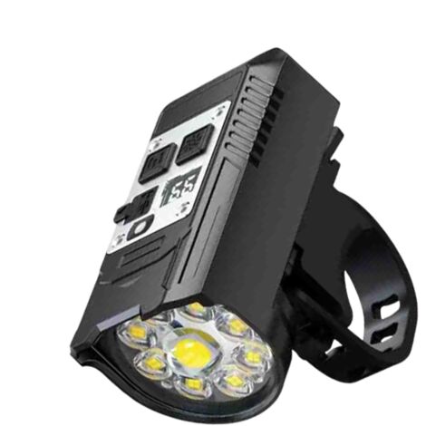 Lampe de vélo ultra-lumineuse pour la nuit, rechargeable USB Type-C, torche puissante à haute capacité, équipement de cyclisme sécurisé pour nuit