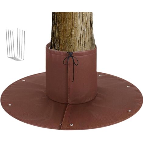Protection hivernale pour racines de plantes en pot, couverture antigel extérieure réutilisable pour arbustes et jeunes arbres (1/4)