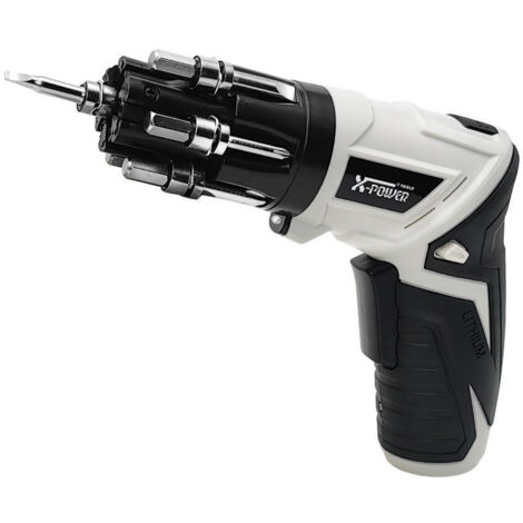 Tournevis Électrique 3.6V Rechargeable Type C avec 6 Embouts Double Forme Pistolet et Droite pour Réparation Précise (1/5)