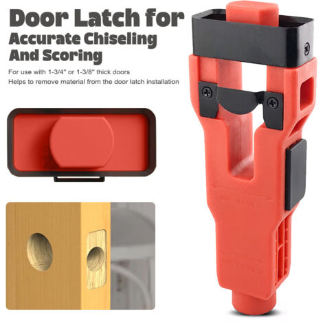 Outil à Mortaiser pour Targette de Porte en Acier Allié Frappe et Guidage Précise pour Installation de Serrurerie (1/5)