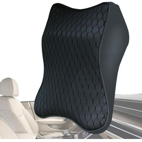 Coussin de Soutien Cervical en Cuir Respirant pour Siège Auto et Maison Design Ergonomique Confortable (1/4)