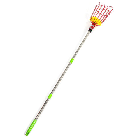 Cueille-fruits Télescopique en Aluminium Léger à Poignée Anti-dérapante, Réglable pour la Cueillette en Hauteur, Outil de Jardinage Pratique et Durable (1/5)