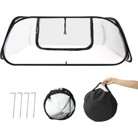 Nouvelle mini serre de protection hivernale 115x55x45cm, abri anti-gel portable pour légumes et plantes sur terrasse et balcon (1/5)