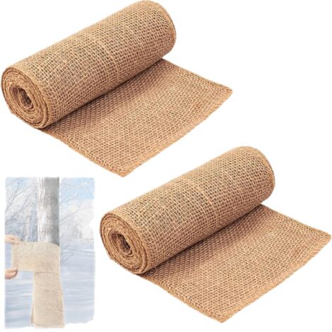 1PC Nouvelle bande de jute 30x300cm 240g pour protection hivernale racines et arbres fruitiers, isolation contre gel et froid (1/5)