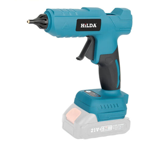 Pistolet à colle chaude sans fil lithium-ion rechargeable 21V, idéal pour bricolage domestique, avec bâton de colle chaude électrique (1/5)