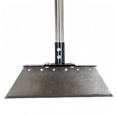 Pelle à Désherber et à Neige 3 Sections 1,2m, Raclette en Acier Inoxydable Largeur 23cm pour Jardin, Pelouse et Nettoyage Domestique