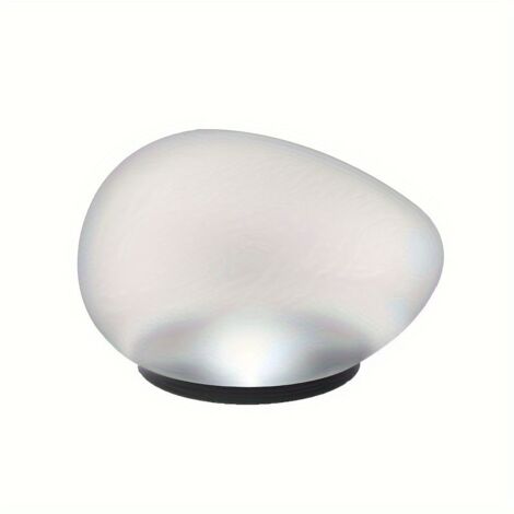 Nouvelle Lampe Solaire Galet pour Pelouse, Lampe Pierre Verre LED, Lumière Blanche, Étanche, Décoration Jardin Extérieur