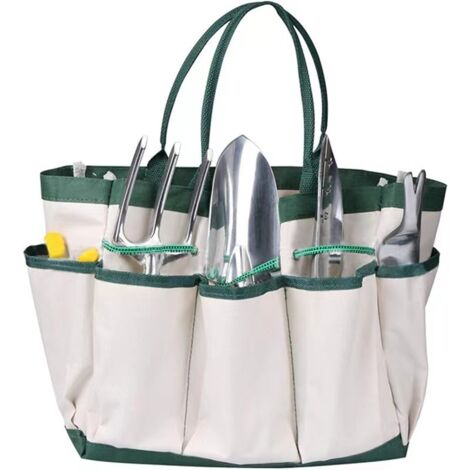 Kit d'Outils de Jardin 11 Pièces, Ensemble de Jardinage en Aluminium et Acier Inoxydable avec Sac, Tablier, Gants et Pulvérisateur
