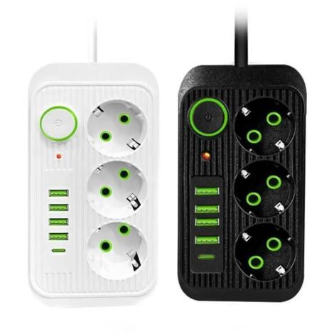 Multiprise USB standard, prise connectée domestique, multiprise avec câble (1/5)