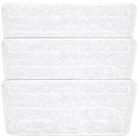 Lot de 4 recharges de balai à vapeur en microfibre pour Vileda Steam XXL, 2 coussinets torsadés et 2 à boucles épaisses (1/5)
