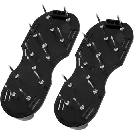 Chaussures d'Aération de Pelouse à Ressorts, Pointes de 6,6cm, Outil de Jardin pour Aérer la Pelouse et Stimuler la Croissance de l'Herbe (1/5)