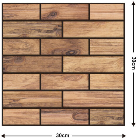5 Pièces Autocollants muraux 3D autocollants pour chambre à coucher - Papier peint mousse décoratif pour fond de mur (1/2)