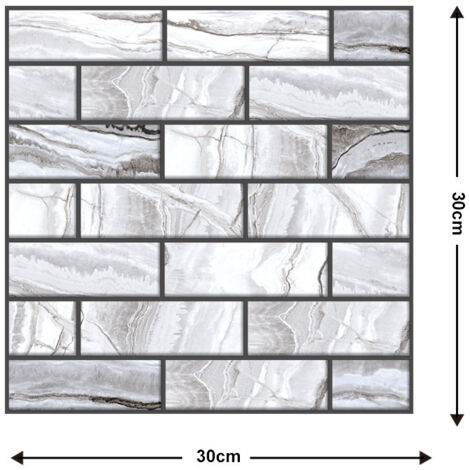 5 Pièces Autocollants muraux 3D autocollants pour chambre à coucher - Papier peint mousse décoratif pour fond de mur (1/2)