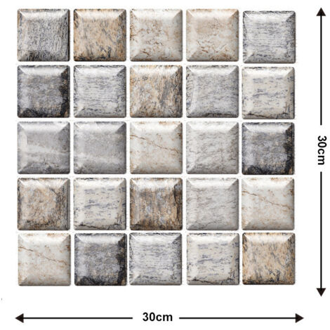 5 Pièces Autocollants muraux 3D autocollants pour chambre à coucher - Papier peint mousse décoratif pour fond de mur (1/2)