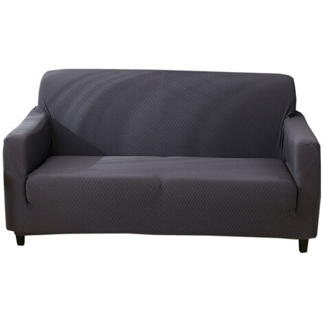 Housse canapé 2 places intégrale élastique épaisse unie, imperméable anti-griffes de chat, toute saison 145‑185 cm (1/5)