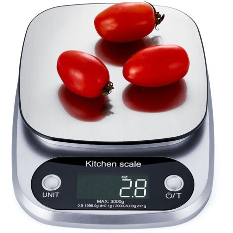 Balance de cuisine électronique neuve, en acier inoxydable, de précision. (1/4)