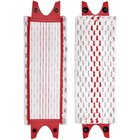 Lot de 2 recharges de balai en microfibre compatibles Vileda UltraMax et O-Cedar, accessoires coussinets de nettoyage (1/5)