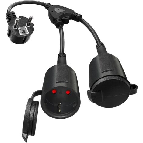 Câble d'alimentation VDE à prises et fiches multiples pour l'alimentation de divers appareils électriques (1/5)