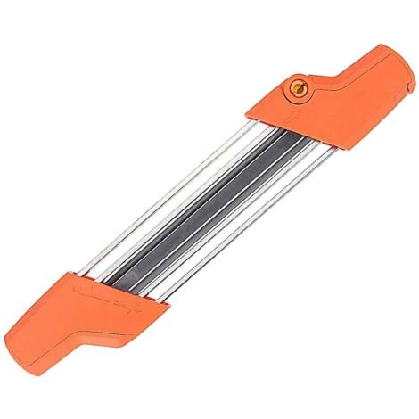 Affûteuse électrique pour tronçonneuse, aiguiseur de chaîne, combinez dents et limes plates (orange 4.8) (1/5)