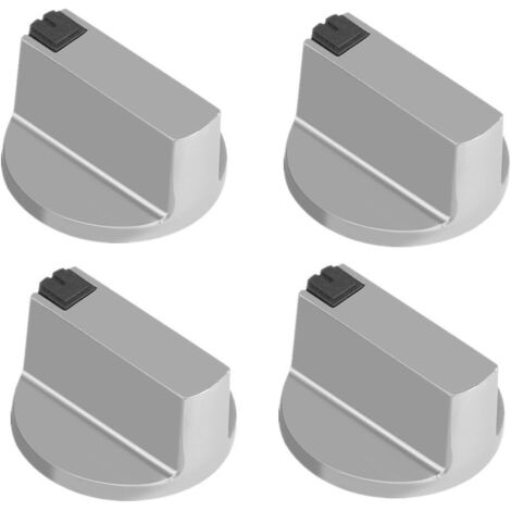 Poignée universelle de cuisinière à gaz de 6 mm en zinc moulé pour cuisinière, poignée de verrouillage, interrupteur de four, bouton de commande, table de cuisson (lot de 4) (1/5)