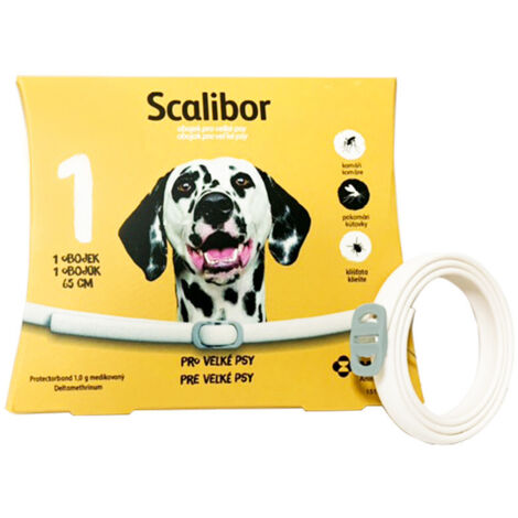 Collier anti-puces et anti-tiques pour grands chiens - 65CM - 1 colliers