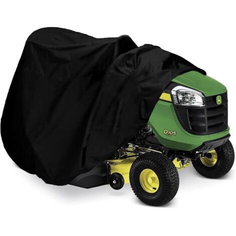 Housse de tondeuse à gazon, housse de tracteur imperméable pour terrasses jusqu'à 54", polyester Oxford 420D robuste, durable, résistante aux UV et imperméable pour tracteurs de jardin jusqu'à 72" x 5 (1/5)
