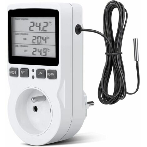 Régulateur de température numérique chauffage refroidissement Thermostat sortie 250V LCD régulateur de température pour serre ferme régulateur de température/Thermostat (1/5)