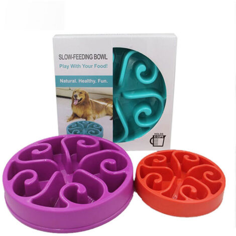 Bol pour grands chiens - Anti grognement - Bol anti ballonnement - Puzzle - Non toxique - Respectueux de l'environnement - Résistant aux chocs - Grand bol pour chien (1/3)