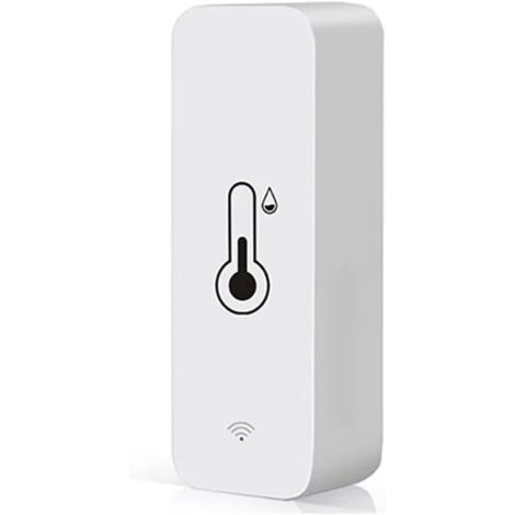 Tuya Capteur Intelligent de TempéRature et D'Humidité WiFi APP Moniteur à Distance pour Maison Intelligente Var Vie Intelligente Travailler avec Alexa Blanc (1/5)