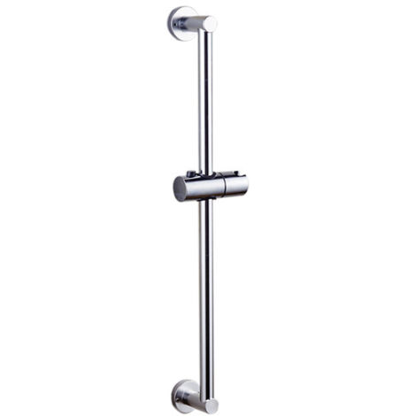 Barre coulissante de douche avec support de douche réglable à main Support mural 304 en acier inoxydable finition brossée (1/5)