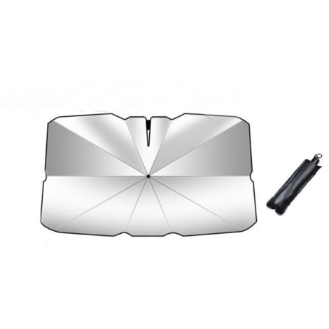 Pare-soleil pour pare-brise avant de voiture pour Tesla Model 3.Y, Parapluie pare-soleil pour pare-brise de voiture protection UV pratique pliable 14080CM-1pc (1/4)