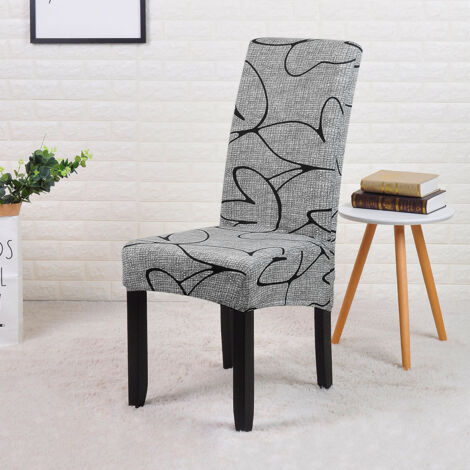 Housse extensible pour chaise de salle à manger Housse de chaise amovible et lavable pour restaurant, décoration, hôtel, cuisine - 1pc (1/5)