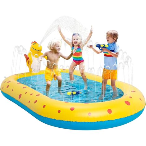 Piscine d'arrosage gonflable, piscine remplie de pataugeoire, piscine d'arrosage gonflable de pataugeoire, jeux de jardin en plein air, convient aux garçons et aux filles de plus de 3 ans, taille du p