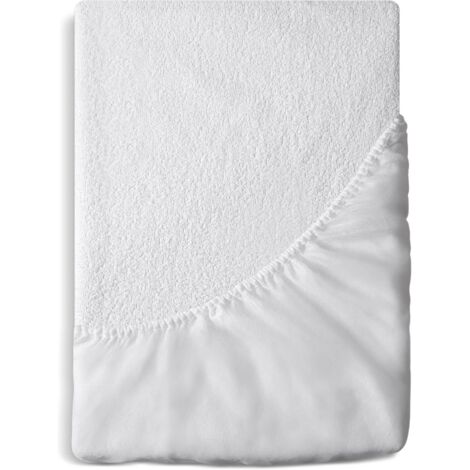 Protège-matelas 180x200 imperméable 1pc blanc pour protège-matelas 180 x 200 cm anti-acarien et antibactérien (1/5)